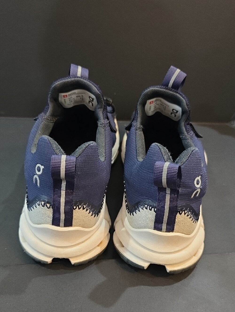 On Running CloudAway Men's Navy and White Trail-Inspired Sneakers Size 9.5 - Picture 5 of 9